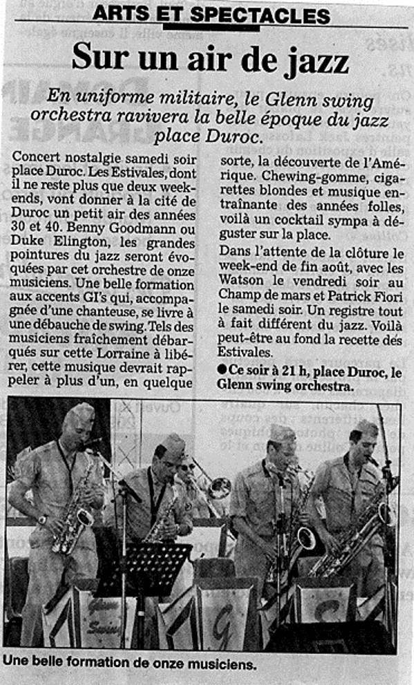 Article de promotion Concert a Pont A Mousson