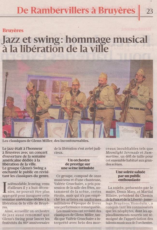 Glenn's Swing Orchestra en concert au Nice Jazz Festival Friends