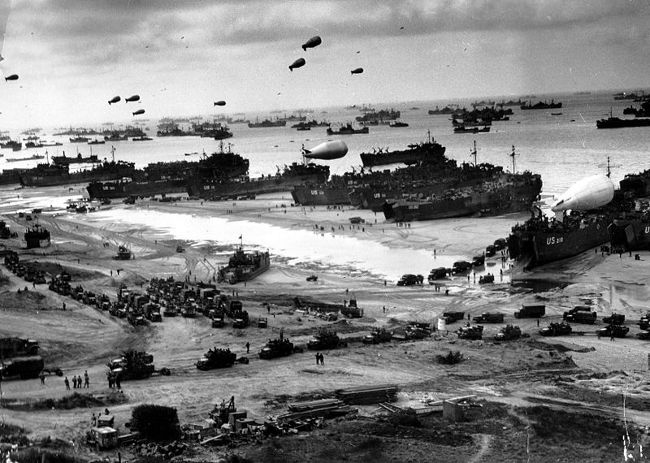Invasion plages Normandie Juin 1944